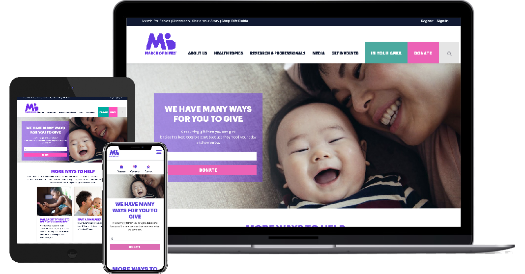 March for Babies Web Redesign